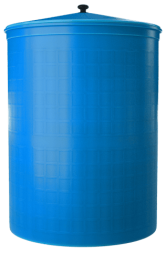 Бочка пластиковая садовая для дождевой воды и полива, 300л, голубой [361]