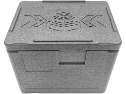 Термобокс пенополипропиленовый с крышкой STP Light, 400х300х320 мм, 22 л, 30 кг/м3