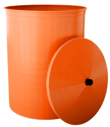 Бочка пластиковая садовая для дождевой воды и полива, 300л, терракотовый [351]