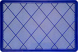 Ящик пластиковый перфорированный, 600x400x120 мм, 22 л, синий [704.01.01 м]