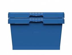 Контейнер пластиковый вкладываемый с усиленным дном INSTORE, 800х600х320 мм, синий [KVR 8634]