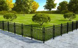 Пешеходное металлическое ограждение ПО-7, 1 пог. м.