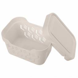 Ящик с крышкой универсальный Deluxe, 1,9л, светло-бежевый