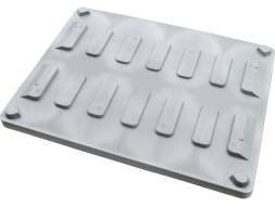 Крышка для крупногабаритного контейнера BoxPallet, 1225х825х80 мм, серый [800 CRM]