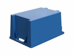Ящик пластиковый поворотно-вкладываемый универсальный, 600х400х300 мм, синий [12.480.PE.61 (KD6430.1)]