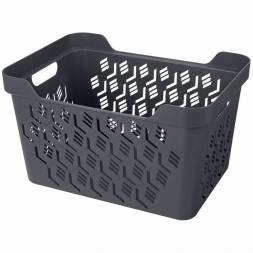 Ящик с крышкой универсальный Deluxe, 18л, серый