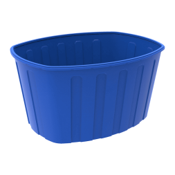 Ванна пластиковая пищевая О, 400 л, HDPE, синий [131.0400.601.0]