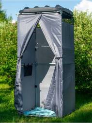 Бак пластиковый для летнего душа с подогревом, 100 л, черный [Б-100]