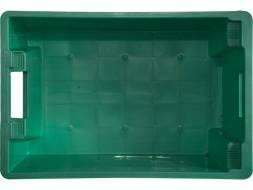 Ящик пластиковый сплошной, 600х400х250 мм, зеленый [125-2]