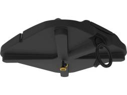 Бак пластиковый для летнего душа с подогревом, 150 л, черный [Б-150 с подогревом]