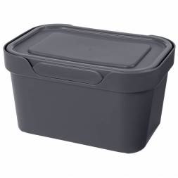 Ящик с крышкой универсальный Luxe, 1,9л, серый