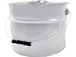 Ведро металлическое, ВМо 10б, 10л, белый [5044]