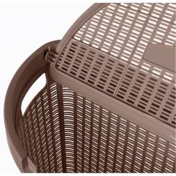 Корзина для белья Eco Style, 45л, коричневый