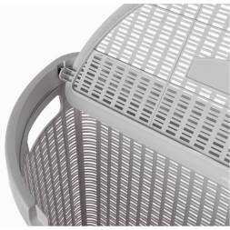 Корзина для белья Eco Style, 45л, светло-серый