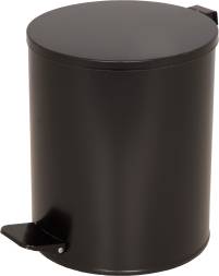 Урна мусорная с педалью, 15 литров, черный