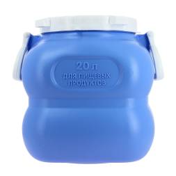 Фляга (бидон) пластиковая для пищевых продуктов Martika Гранде, 20 л, фиолетовый [С908ФИЛ]