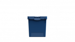 Контейнер пластиковый вкладываемый INSTORE, 600х400х420 мм, синий [KV 6442]