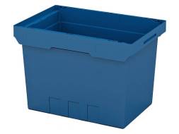 Контейнер пластиковый вкладываемый INSTORE, 600х400х420 мм, синий [KV 6442]