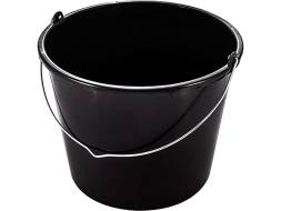 Ведро строительное пластиковое, 16 л, черный [4155]
