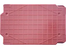 Ящик сплошной пластиковый, 600x400x300 мм, 52 л, красный [218-1]