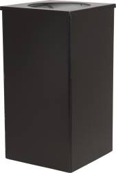 Урна для мусора металлическая Квадро-24, 80 литров, черный