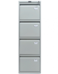 Шкаф металлический картотечный (картотека) Практик A-44, A4, 4 ящика, 1305x408x485 мм