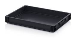 Евроконтейнер пластиковый ESD EG 64/75 HG, 60x40x7,5 см