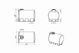 Емкость ЭВГ 2000л зеленая