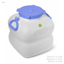 Фляга (бидон) пластиковая для пищевых продуктов Martika Гранде, 40 л, фиолетовый [С910ФИЛ]