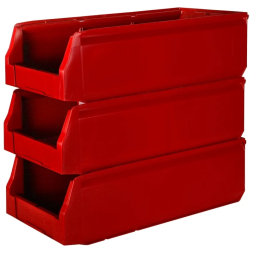 Складской лоток для метизов, мелочей и деталей Logic Store®, 500х225х150 мм, красный [12.405]