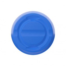 Бочка пластиковая с крышкой, металлическим обручем и ручками, 65 л, синий [БП65.02/15]