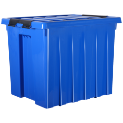 Контейнер с крышкой и клипсами Rox Box Original, 50 л, 500x390x400 мм, синий [050-00.06]