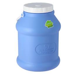 Бидон (фляга) пластиковый для пищевых продуктов с крышкой Martika Просперо, 5 л, фиолетовый [С926ФИЛ]