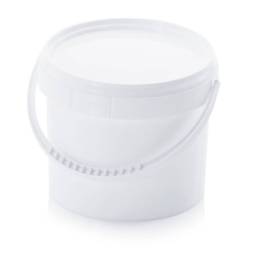 Ведро пластиковое круглое с пластиковой ручкой, 0.95 л [2374]