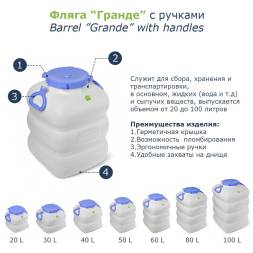 Бидон (фляга) 100 литров, синий