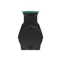 Автономная канализация Rostok Ground 6 с горловиной 600 мм и самотечным отведением, 2800л, черный [5042.2800.899.000]