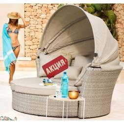 Диван-трансформер из искусственного ротанга AFM-325 Beige