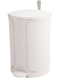 Бак для мусора с крышкой и педалью, 11л, белый