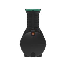 Автономная канализация Rostok Ground 8 с горловиной 1000 мм и принудительным отведением, 3500 л, черный [504.3000.899.001]