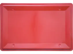 Ящик пластиковый мясной сплошной с гладким дном Е2 (евроформат), 600х400х200 мм, 42 л, красный [207-P ГД]