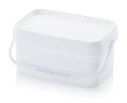 Ведро пластиковое прямоугольное, 3.2 л [2396]