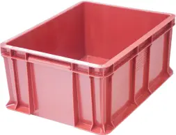 Ящик пластиковый сплошной, 400×300×180 мм, 16.6 л, чёрный [702.03.02]