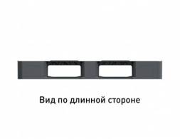 Паллет (поддон) пластиковый сплошной на 3-х полозьях, 1200х1000х150 мм, серый [02.103F.91.C3]