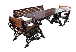 Комплект садовой мебели чугунный «Флора» 1,5 м