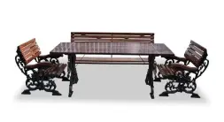 Комплект садовой мебели чугунный «Флора» 1,5 м