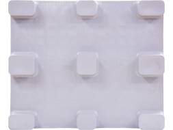 Паллет (поддон) пластиковый гигиенический cплошной на 9-ти ножках, 1200х1000х130 мм, серый [IR 1210-9L-G]