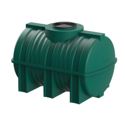 Емкость пластиковая горизонтальная для хранения воды и дизельного топлива, 1000 л, зеленый [TG1000S2]