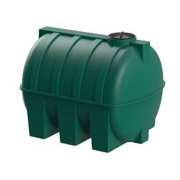 Емкость пластиковая горизонтальная для хранения воды и дизельного топлива, 5000 л, зеленый [TG5000S2]