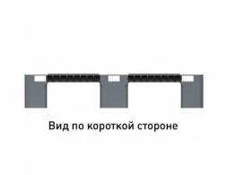 Паллет (поддон) пластиковый перфорированный на 3-х полозьях, 1200x800x150 мм, серый [02.117.91.PEF.S]