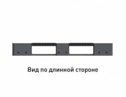 Паллет (поддон) пластиковый перфорированный на 3-х полозьях, 1200x800x150 мм, серый [02.117.91.PEF.S]